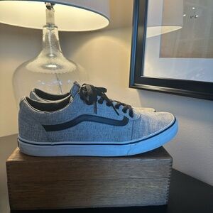 Vans Gray and Black Low-Top Sneakers